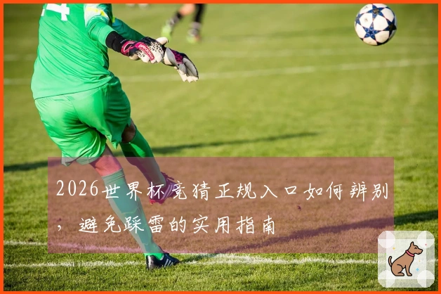 2026世界杯竞猜正规入口如何辨别，避免踩雷的实用指南